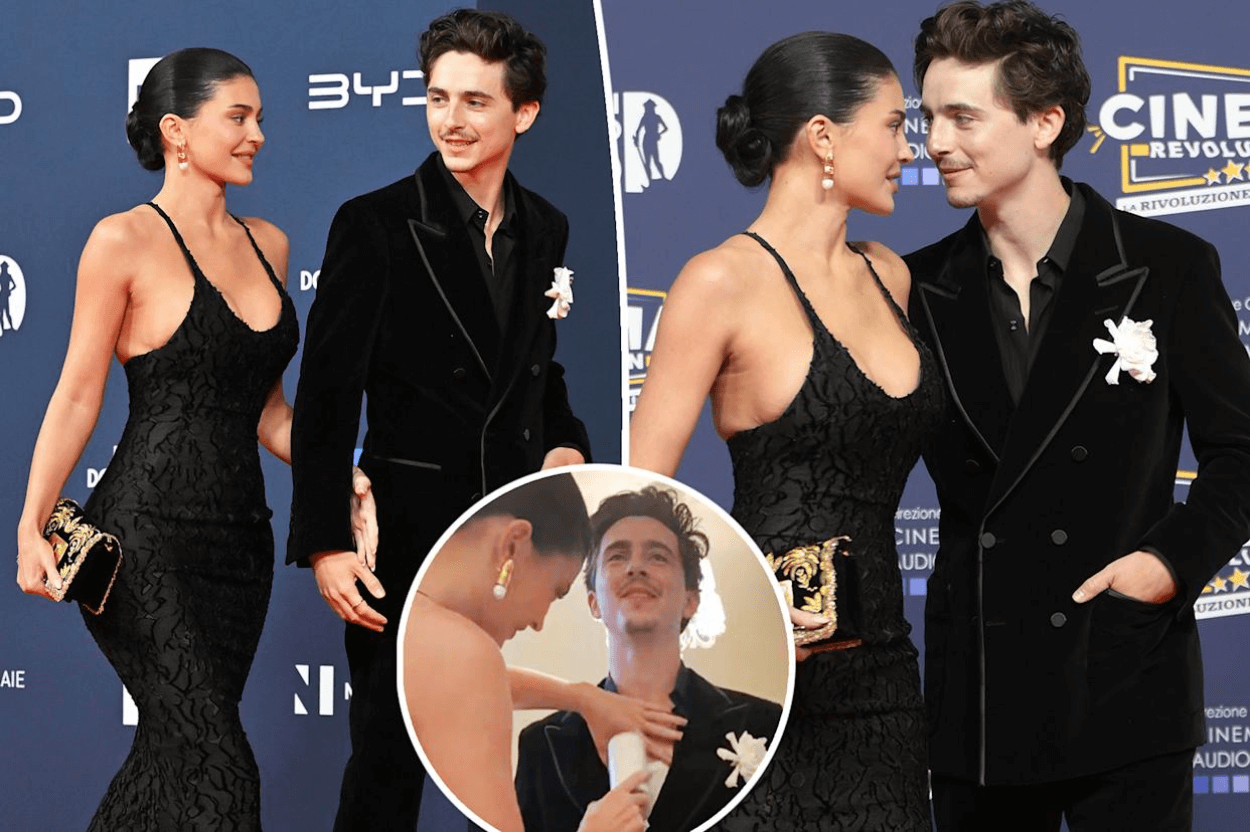 Bikin Baper! Kylie Jenner Terlihat Bantu Timothée Chalamet Persiapkan Debut Karpet Merah Mereka