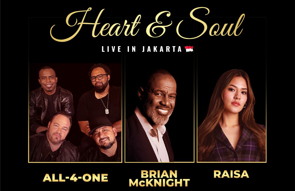 All-4-One, Brian McKnight, & Raisa Siap Bikin Baper Bareng di Panggung 360° Konser "Heart & Soul Live in Jakarta 2025"