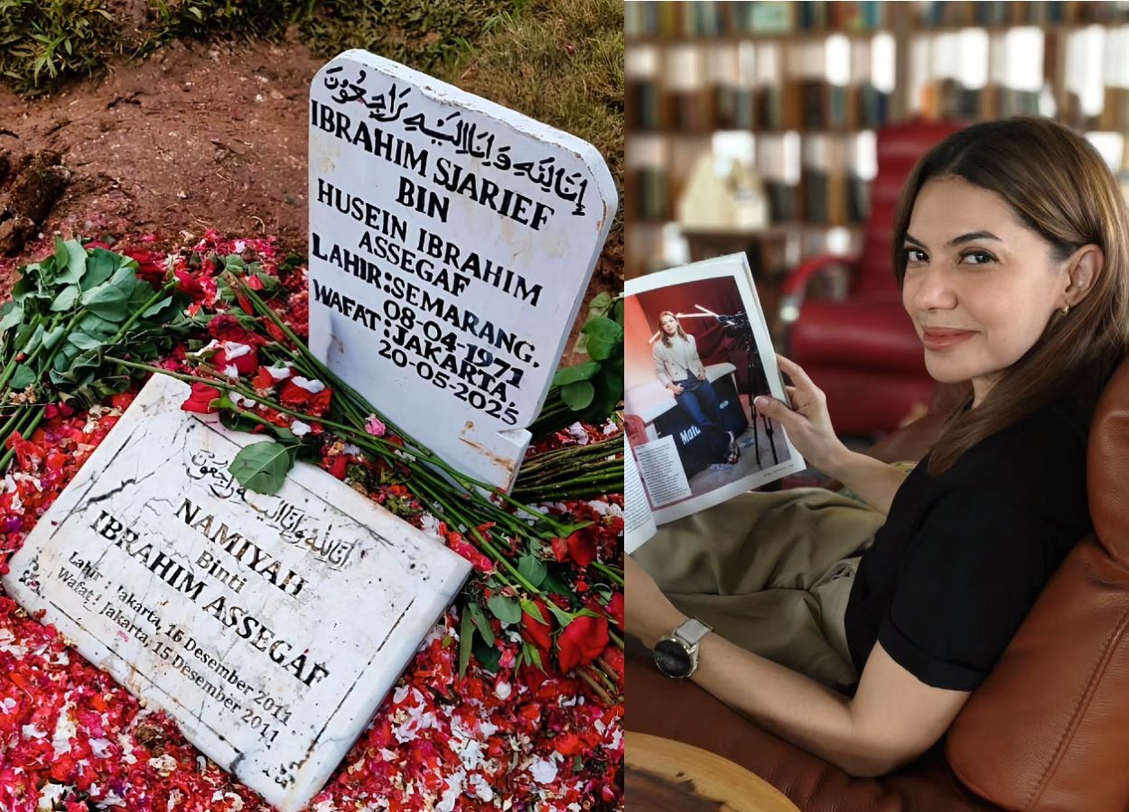 Pesan Menyentuh Najwa Shihab Usai Sang Suami Dimakamkan Satu Liang Lahad Bersama Putrinya