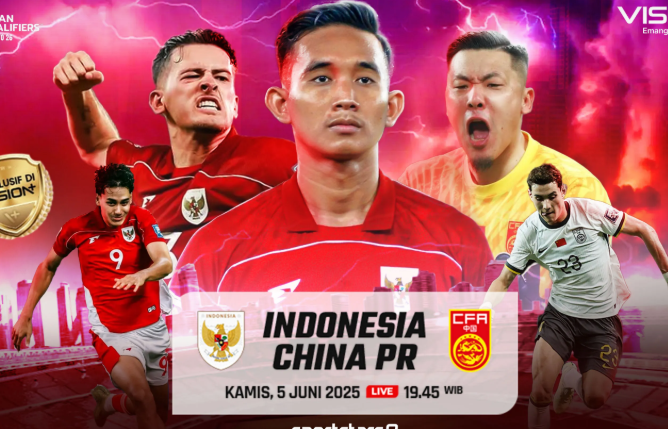 Link Live Streaming Timnas Indonesia vs China di Kualifikasi Piala Dunia 2026: Nonton Langsung di Sini Malam Ini!