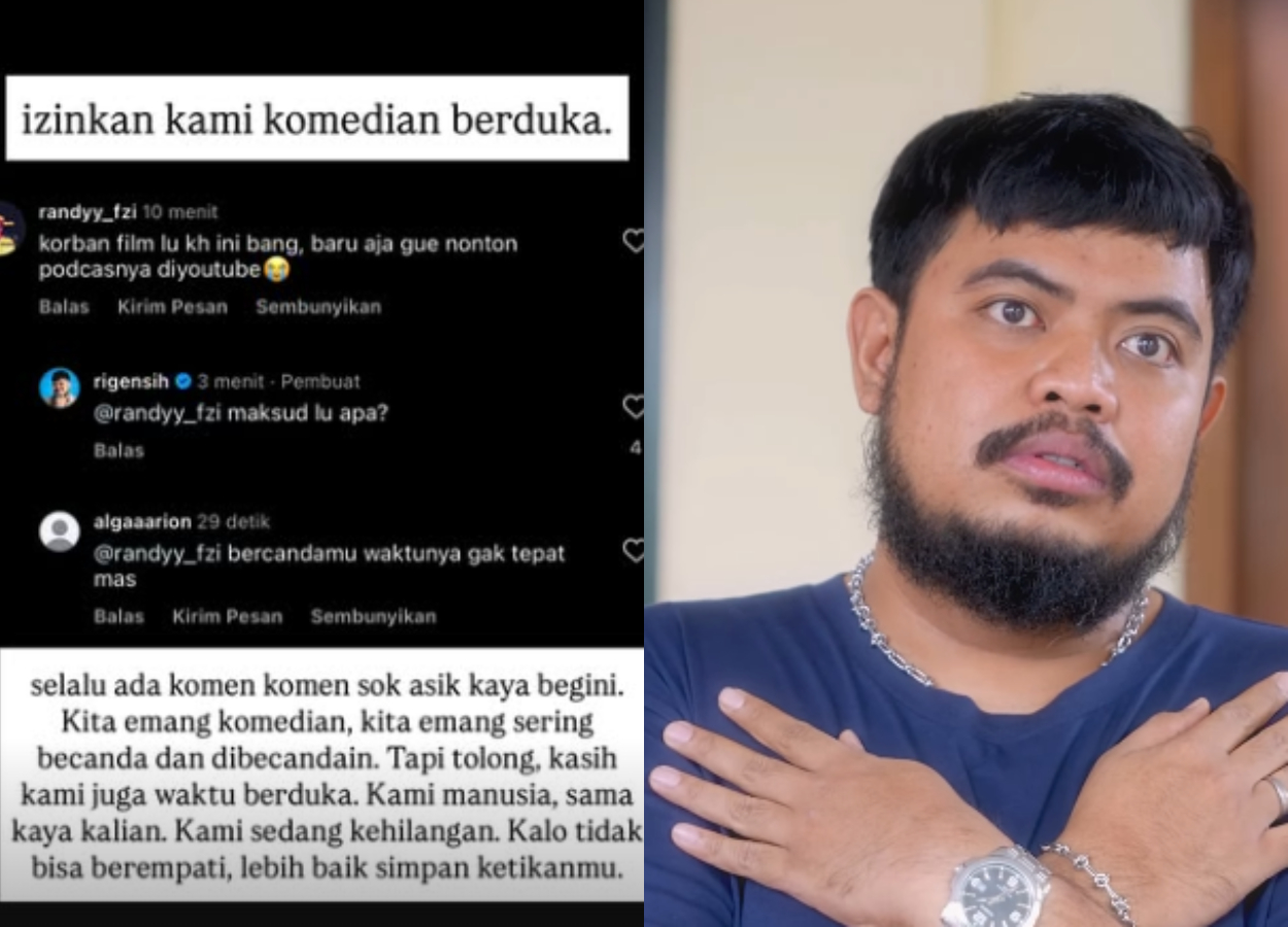 Rigen Murka Dapat Komentar Bercanda Soal Kepergian Gusti Irawan Wibowo: 