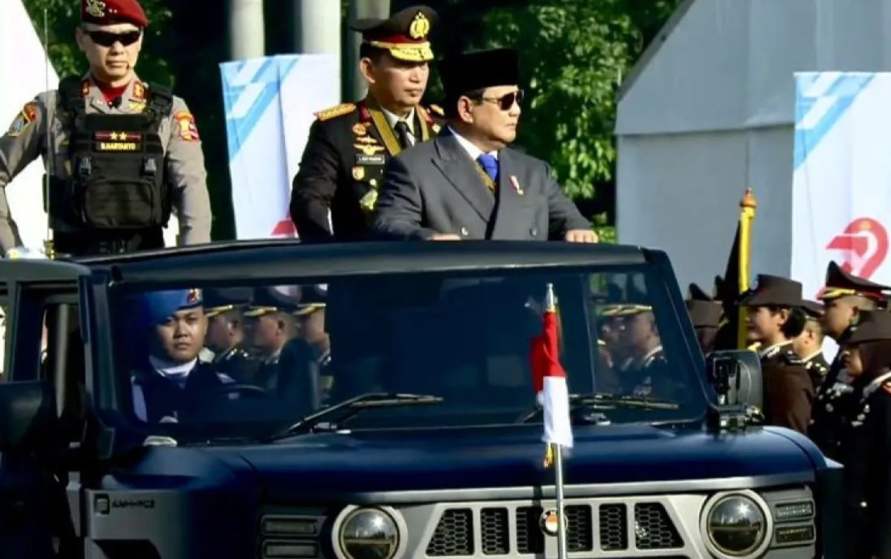 Presiden Prabowo Subianto Pimpin Peringatan HUT Bhayangkara ke-79 di Monas, Ini Sorotan Utamanya