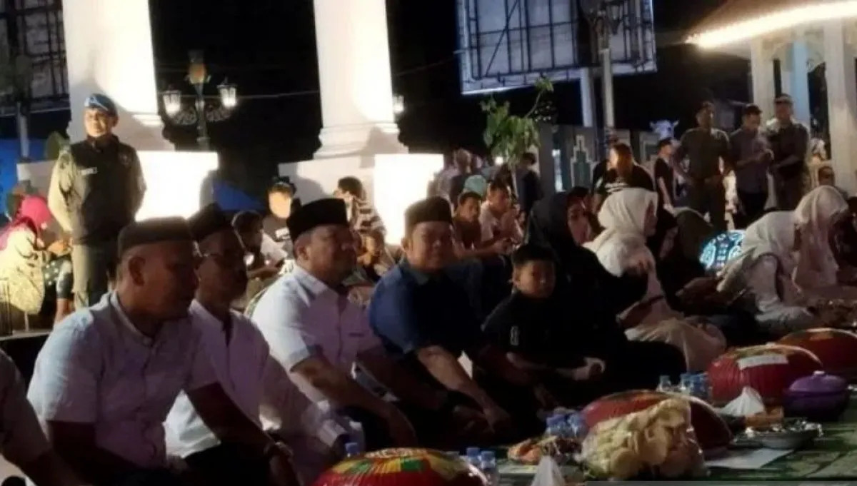 Meriah! Tradisi Nganggung Warnai 1 Muharram di Bangka Selatan, Simpang Lima Toboali Penuh Kebersamaan dan Kuliner Khas