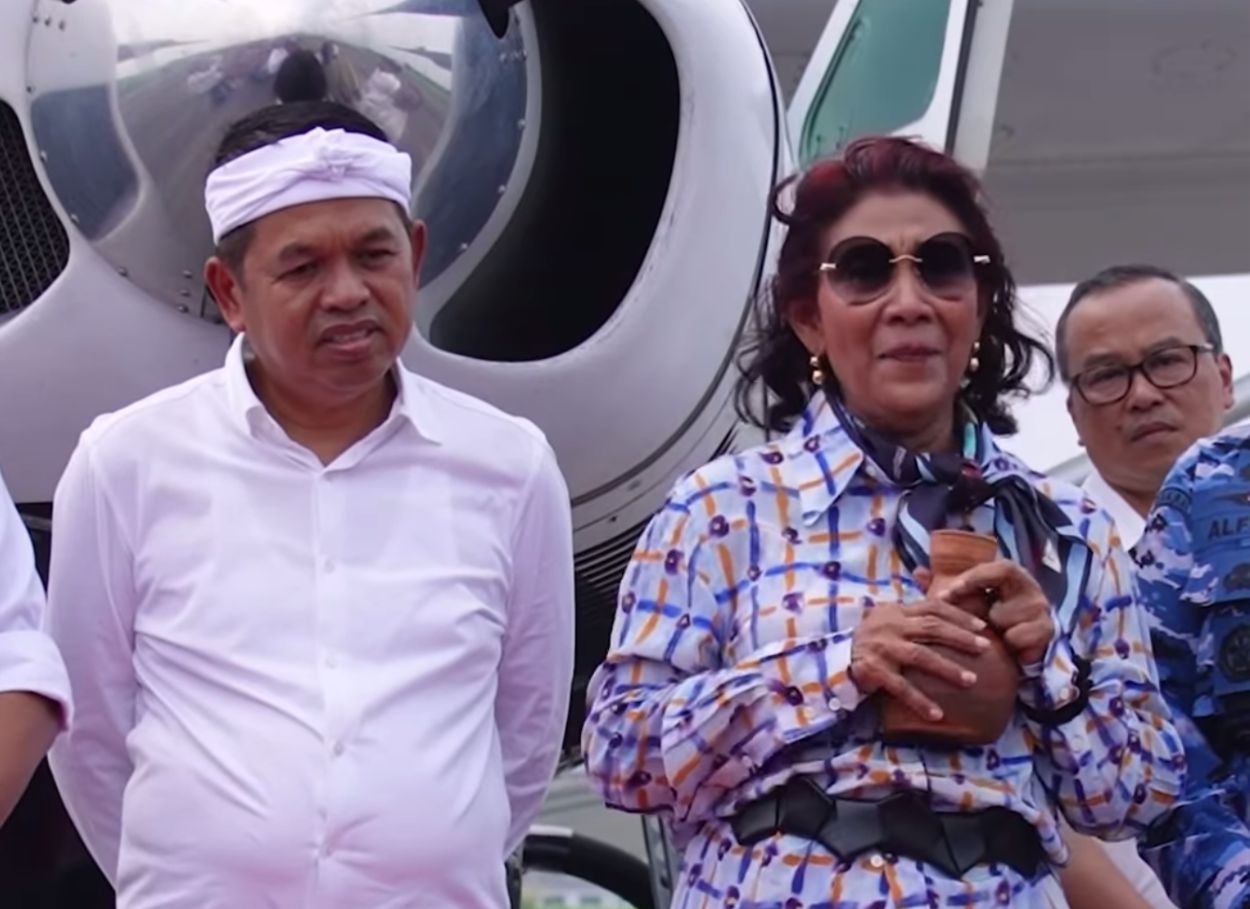 Momen Susi Pudjiastuti Menangis Terharu saat Susi Air Buka Rute Bandung-Yogyakarta