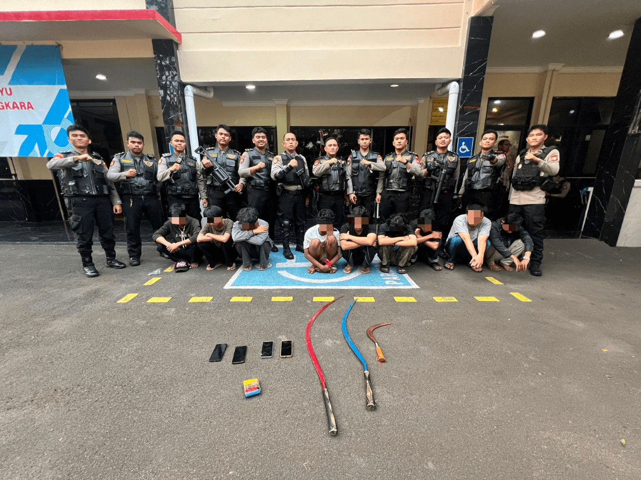 Terciduk Tawuran, 9 Remaja di Kramat Raya Dibekuk Polisi Saat Subuh