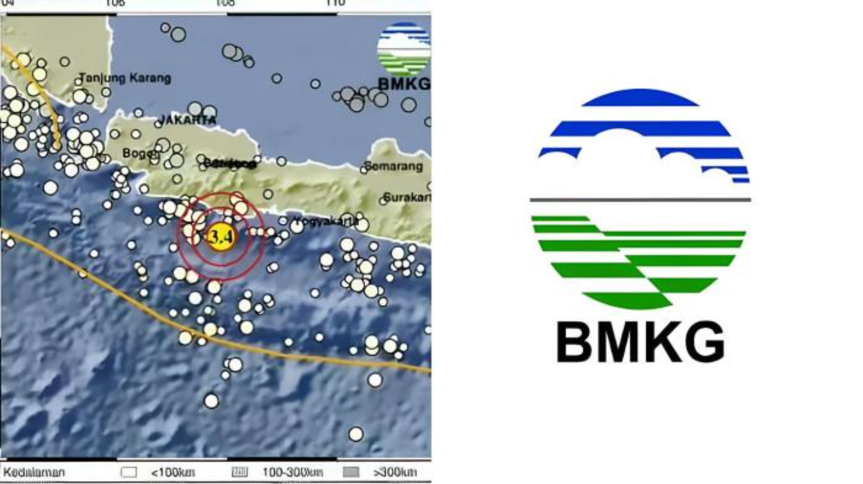 Gempa Bermagnitudo 3,4 Guncang Pangandaran Dini Hari, Kedalaman 17 Km