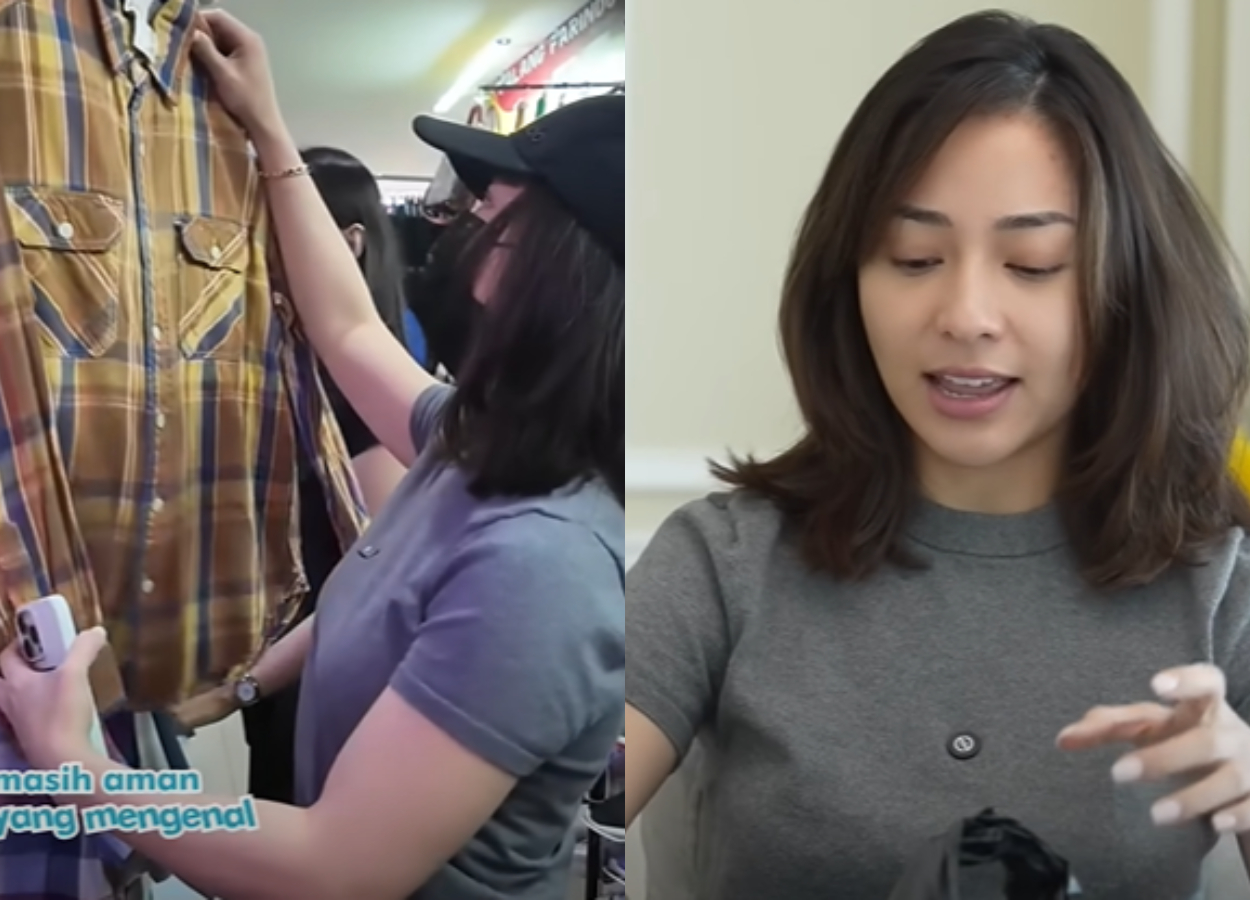 Nikita Willy Nemu Kemeja Mewah Brioni Pas Thrifting di Pasar Senen, Sebut Suaminya Saja Gak Mampu Beli!