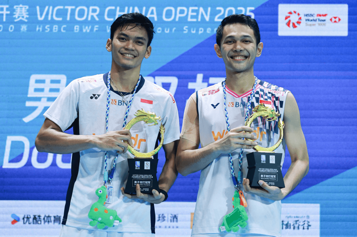 Bangga! Fajar/Fikri Bawa Pulang Satu-Satunya Gelar untuk Indonesia di China Open 2025