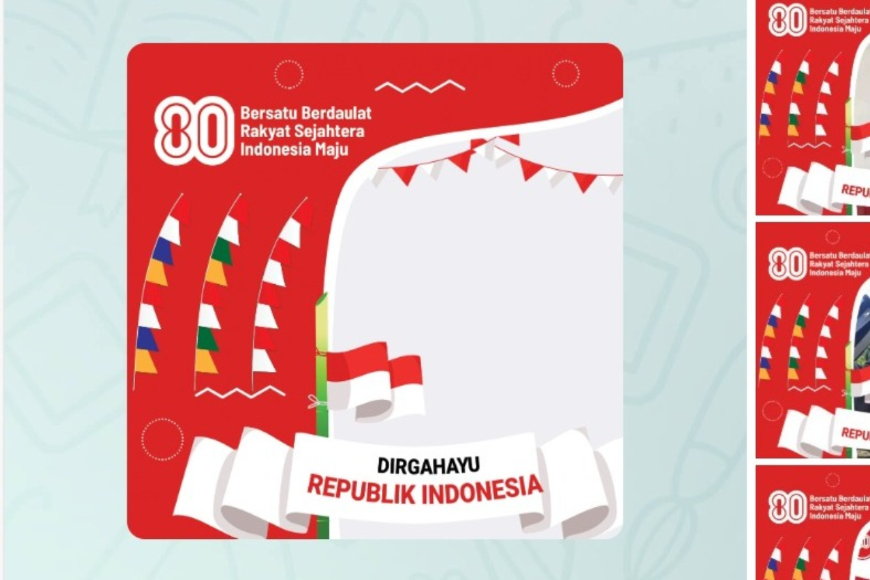 HUT RI ke-80! 25 Ide Twibbon 17 Agustus 2025 yang Keren Buat Medsos Kamu!