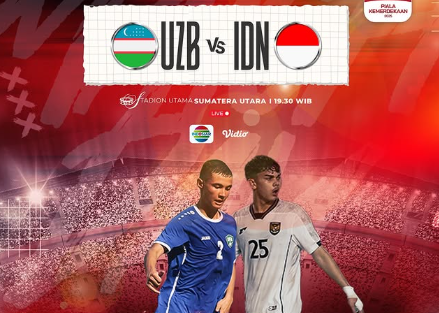 Link Live Streaming Timnas Indonesia U-17 vs Uzbekistan di Piala Kemerdekaan 2025, Malam Ini Laga Penentuan!