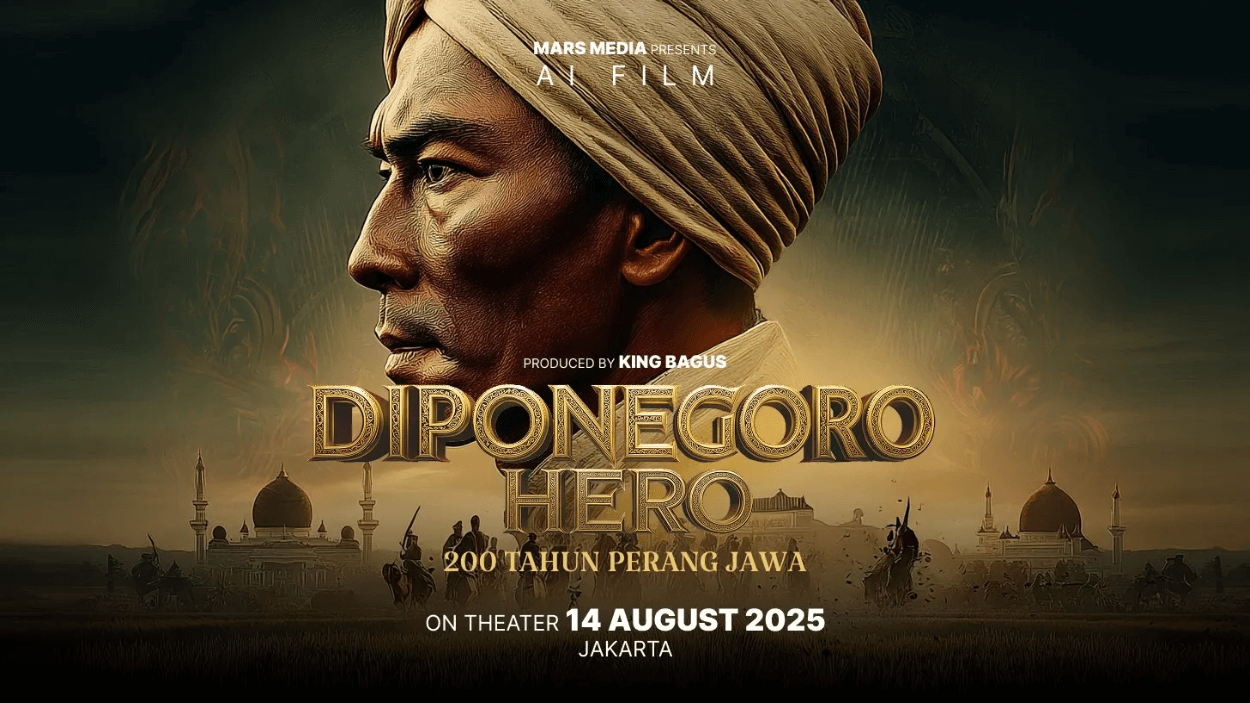 Film AI Pertama 'Diponegoro Hero' Resmi Rilis, Tawarkan Perpaduan Sejarah dan Teknologi