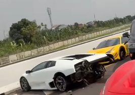 Lamborghini Kecelakaan di Tol Tangerang, Polisi Ungkap Kronologinya!
