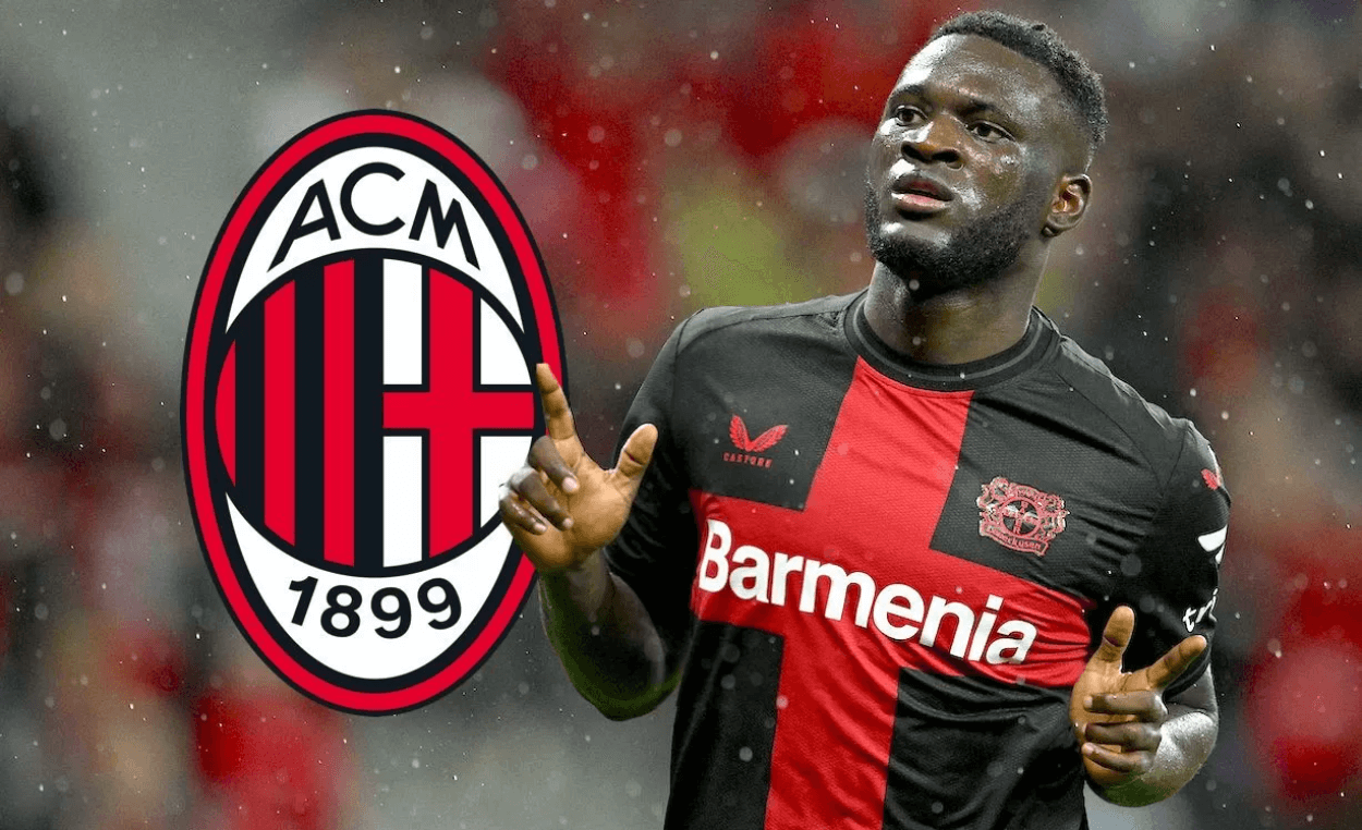 Boniface Tinggalkan Leverkusen, Resmi Merapat ke AC Milan dengan Opsi Beli €30 Juta