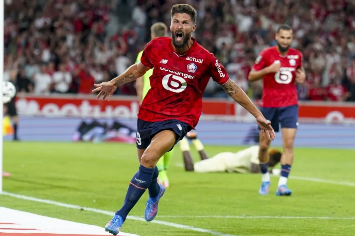 Gol Telat Olivier Giroud Antarkan Lille Kalahkan Monaco 1-0 di Liga Prancis 2025/2026