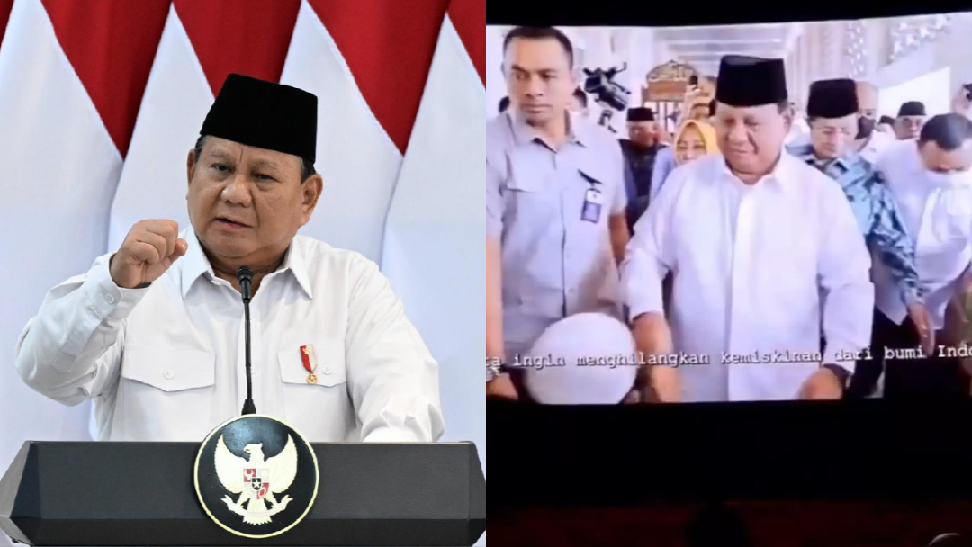 Ramai di Internet Video Prabowo Ditayangkan di Bioskop, Ini Penjelasan Istana