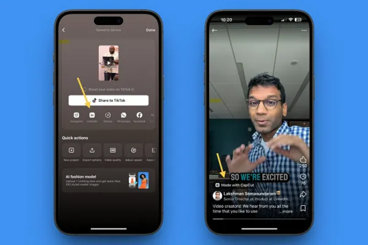 CapCut Mulai Terhubung dengan LinkedIn, Ini Fitur-Fitur Baru Aplikasi Video Editing Tersebut