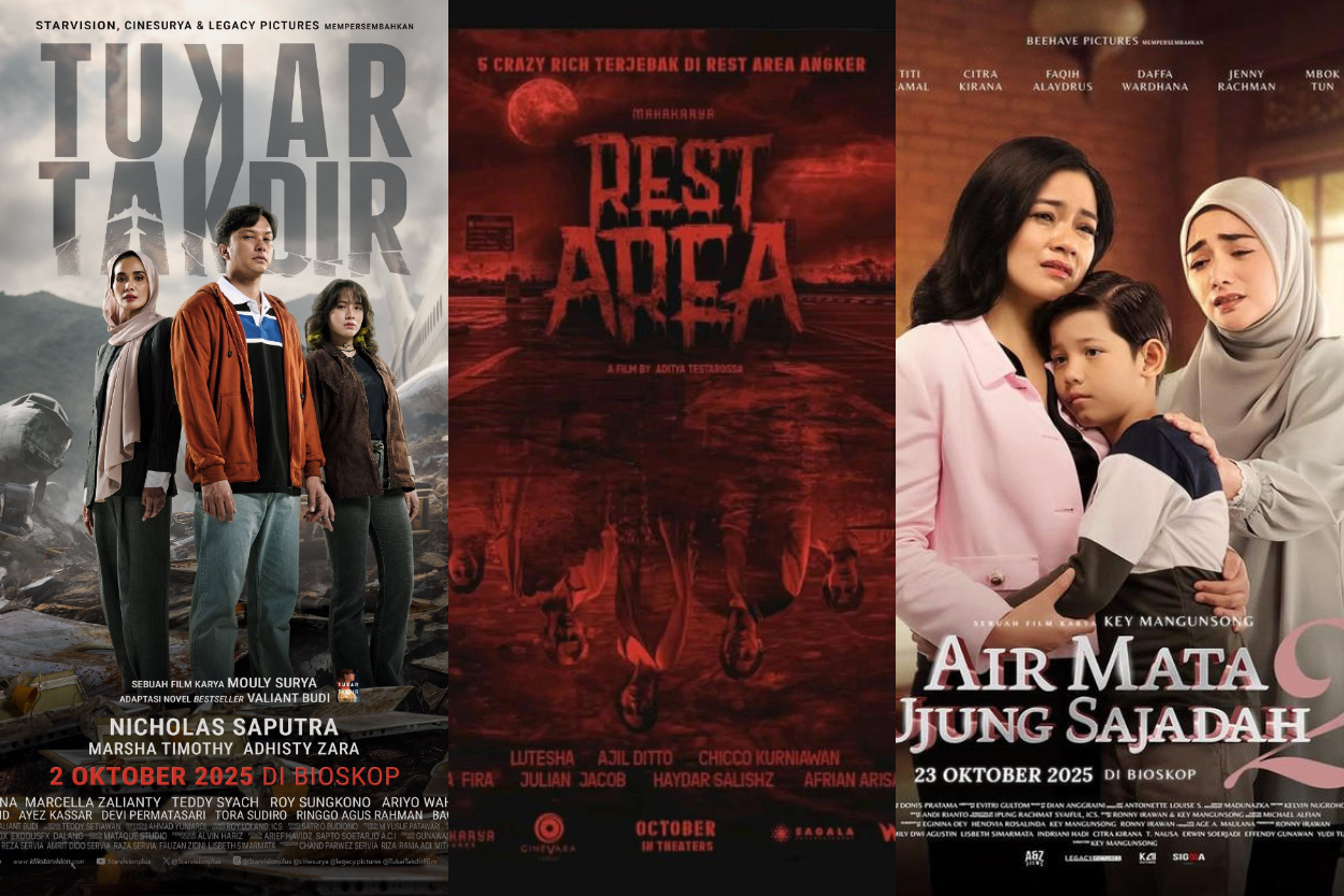 15 Film Bioskop Indonesia Oktober 2025: Ada Horor Getih Ireng Hingga Komedi Si Paling Aktor, Wajib Tonton!