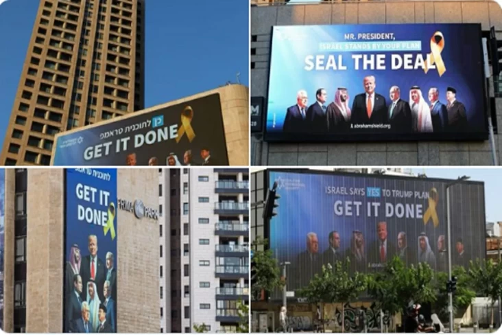 Heboh! Foto Presiden Prabowo Tiba-tiba Muncul di Billboard Tel Aviv, Dicatut Israel?