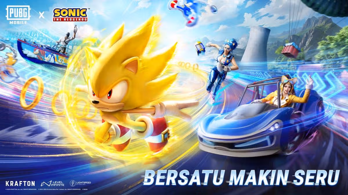 PUBG Mobile Hadirkan Kolaborasi ‘Ngebut’ Bareng Sonic the Hedgehog, Cuma Sampai Akhir Oktober!