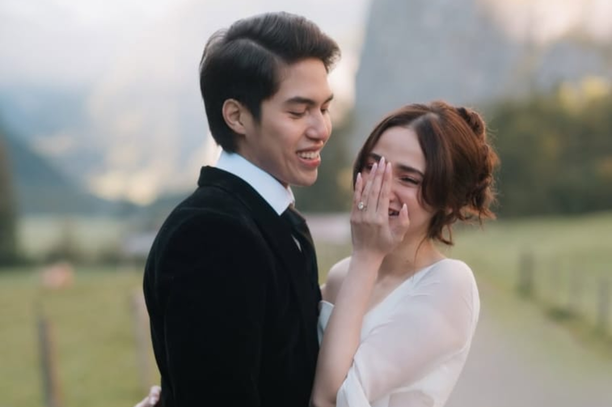 Goal Achieved! 4 Pesona Syifa Hadju Saat Dilamar El Rumi di Lauterbrunnen Swiss, Cincin Solitaire Jadi Sorotan