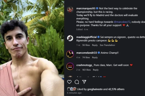 Marc Marquez Minta Fans Tak Serang Bezzecchi Usai Insiden di MotoGP Mandalika!