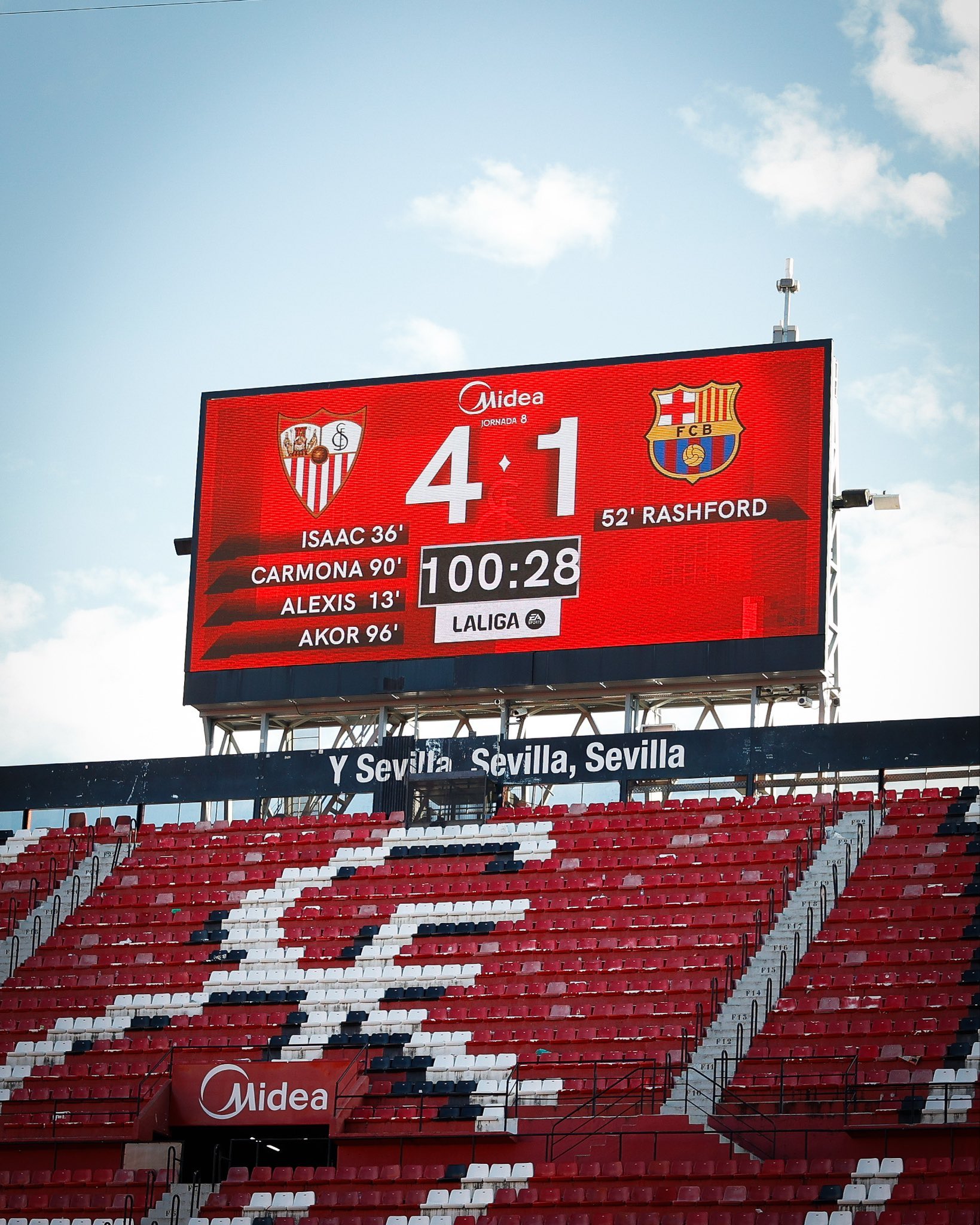Mengejutkan! Barcelona Kalah Telak 1-4 dari Sevilla