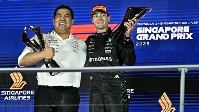 Viral di Internet! Bos Petronas Minta Maaf Usai Ikut Selebrasi Sampanye di F1 Singapura