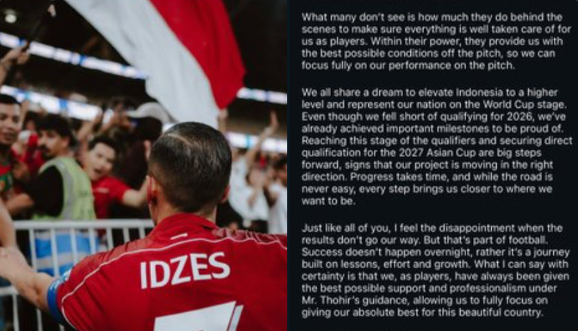 Jay Idzes Buka Suara Bela Erick Thohir, Netizen: "Kok Kayak Buzzer PSSI?"