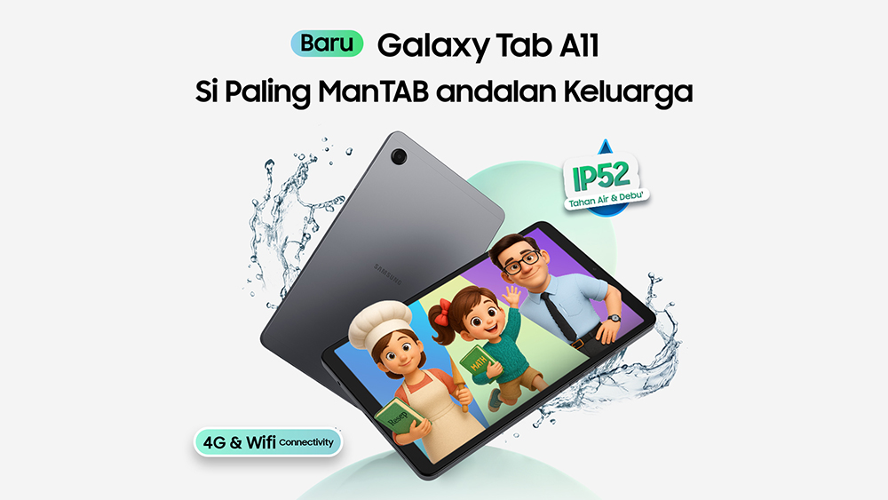 Samsung Luncurkan Galaxy Tab A11, Tablet Rp1 Jutaan dengan Fitur AI untuk Keluarga