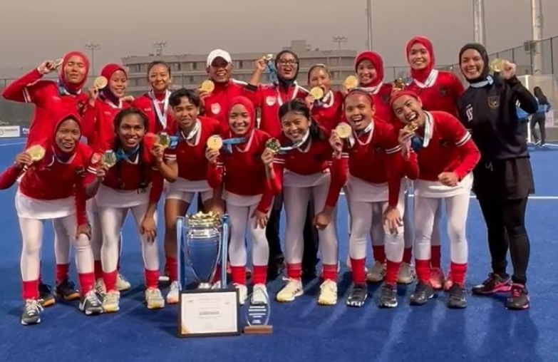 Indonesia Bikin Sejarah! Timnas Hoki Putri Sabet Juara Piala Asia Tengah 2025 di Uzbekistan