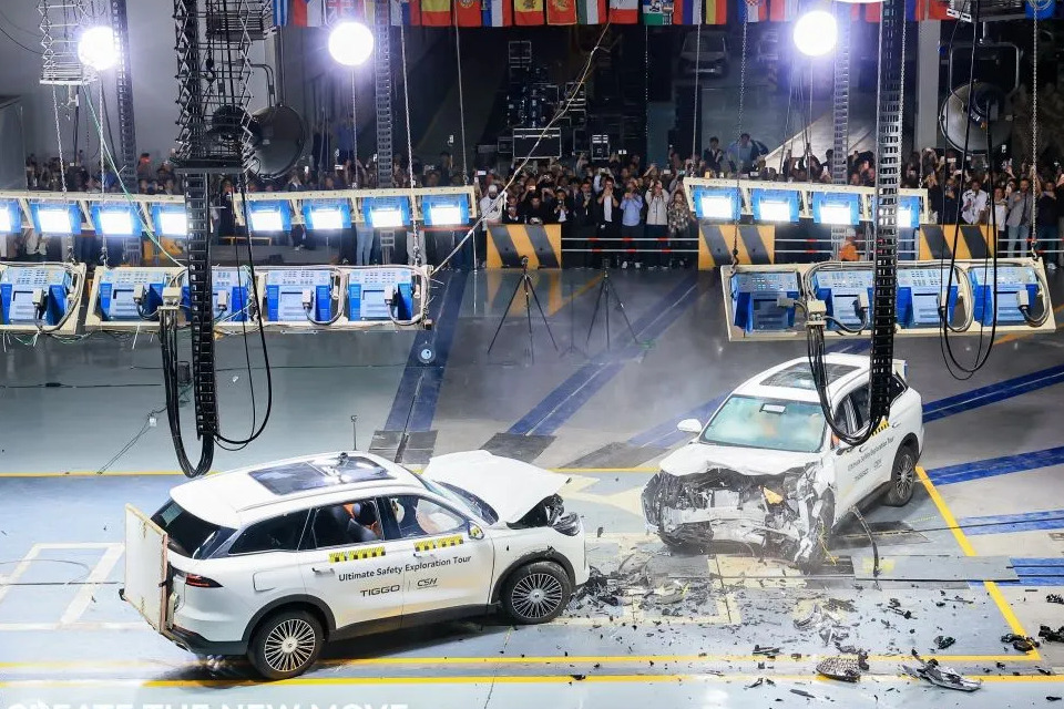 Chery Uji Tabrak Ekstrem TIGGO 9, Tunjukkan Standar Baru Keselamatan Mobil, Hasilnya Begini!