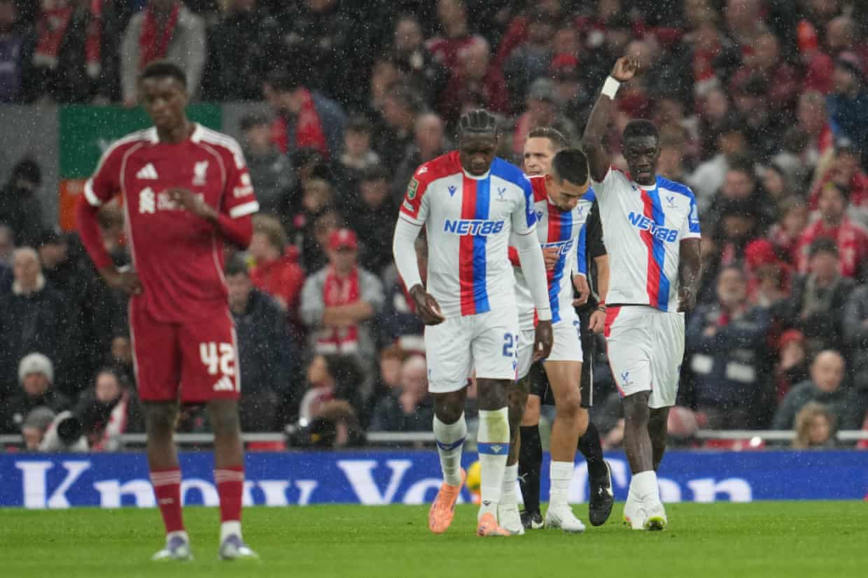 Hasil Carabao Cup: Liverpool Tersingkir Usai Kalah 0-3 dari Crystal Palace
