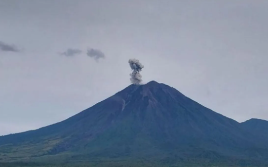 Gunung Semeru Erupsi Pagi Ini Tinggi Letusan Tembus 600 Meter, Aktivitas Warga Dibatasi