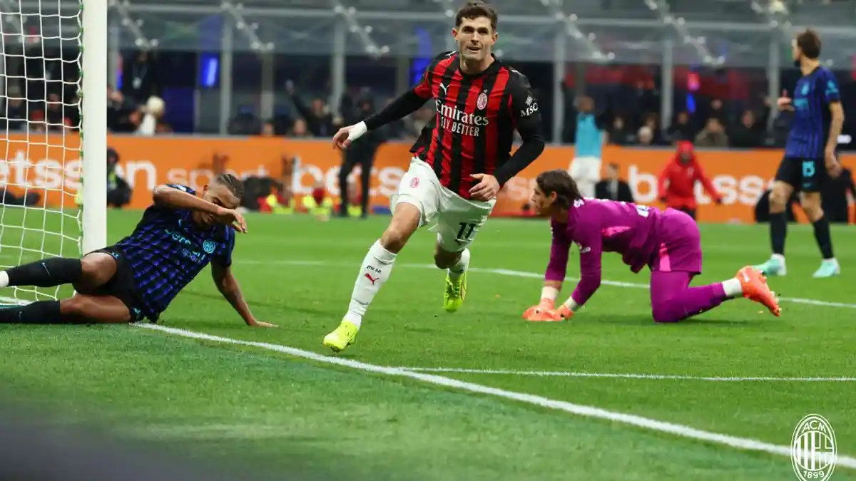 Hasil Liga Italia: Christian Pulisic Jadi Pahlawan, AC Milan Menang Tipis 1-0 dari Inter Milan