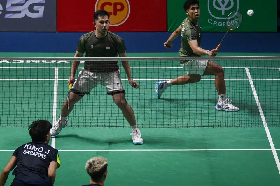 Sapu Bersih! Sabar/Reza Bawa Indonesia Unggul 2-0 atas Malaysia di Final Beregu SEA Games 2025