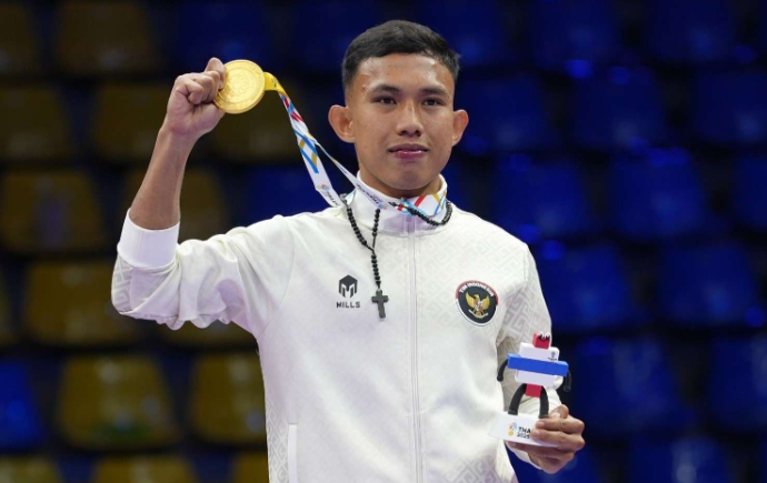 Kickboxing Indonesia Sabet Medali Emas di SEA Games Thailand 2025, Riyan Jepri Jadi Pahlawan Tunggal Usai Menang Dramatis Lawan Atlet Thailand!