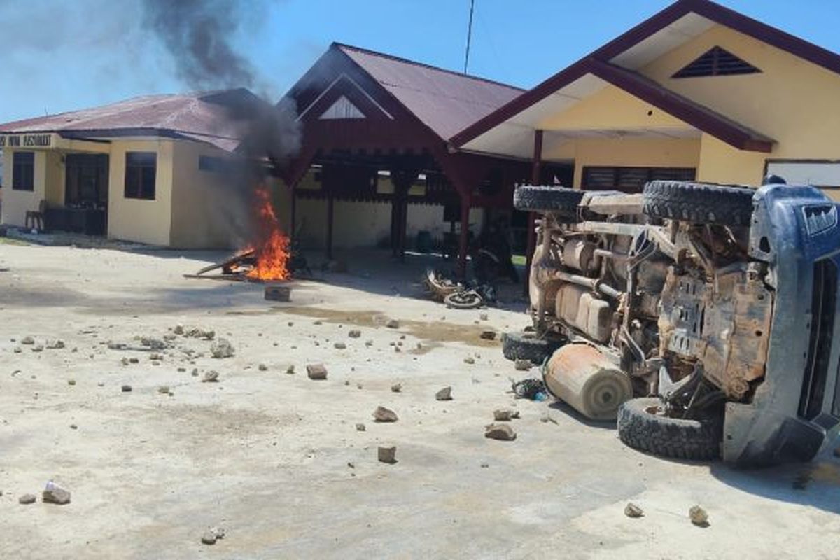 Isu Tangkap Lepas Bandar Narkoba Picu Amarah Warga, Polsek Batang Gadis Dibakar Massa