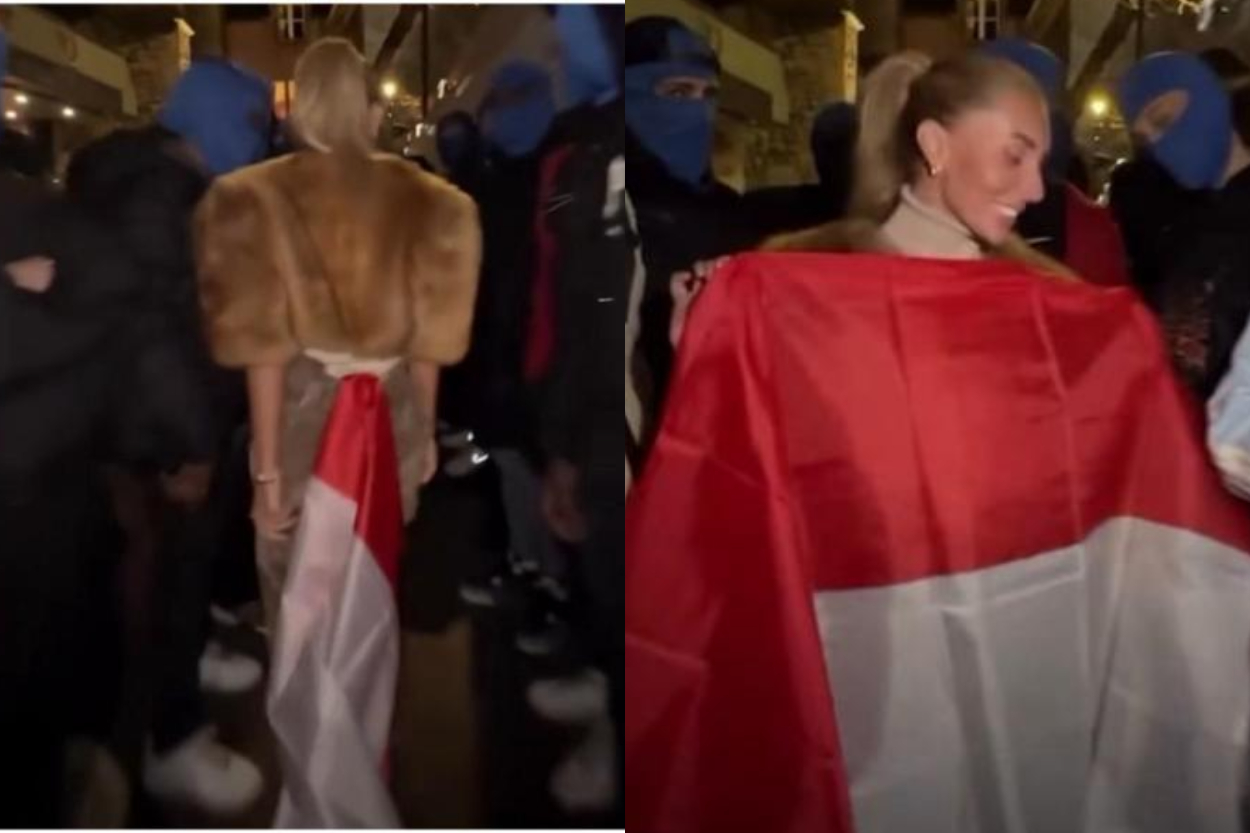 Heboh Bintang Film Dewasa Bonnie Blue Lecehkan Bendera Merah Putih di Depan KBRI London, Amarah Netizen Indonesia Meledak