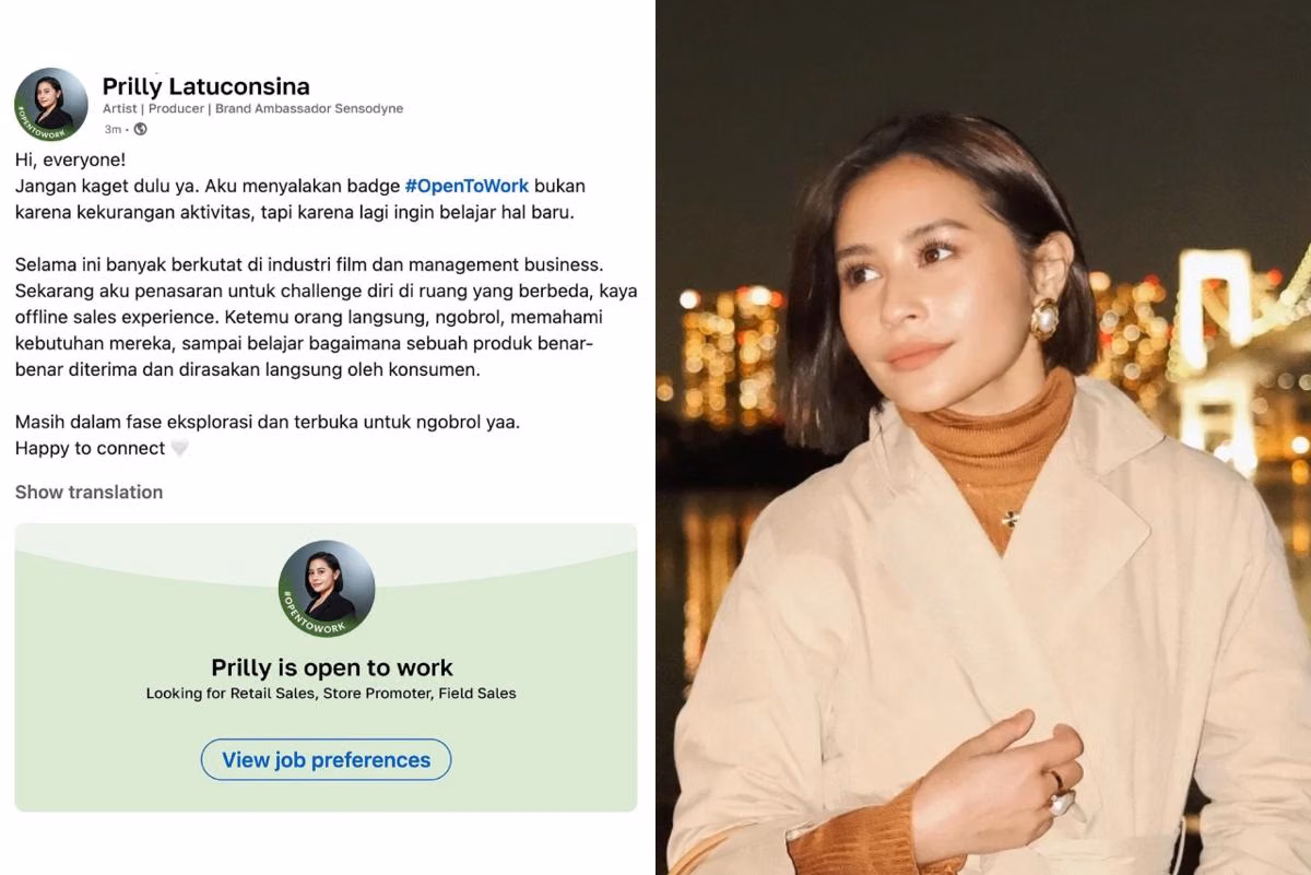 Prilly Latuconsina Bikin Heboh, Aktifkan Status 