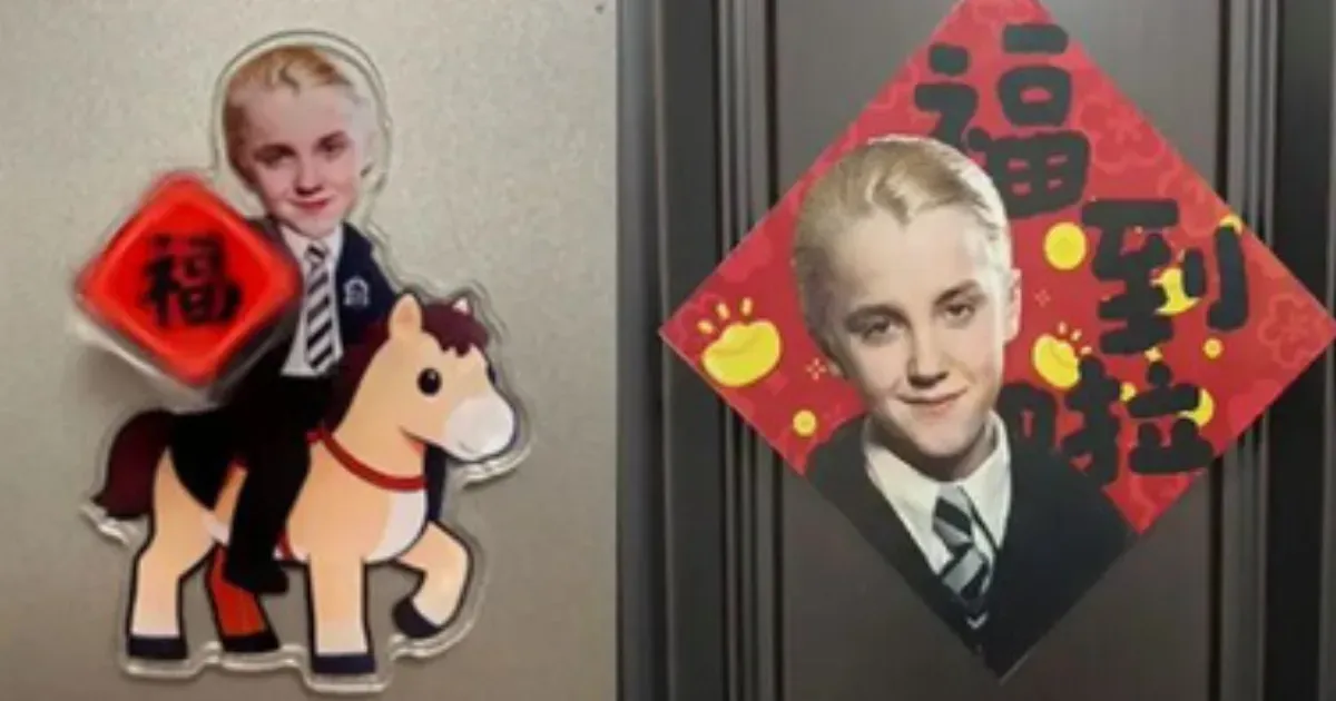 Digadang Menjadi Simbol Keberuntungan, Muka Draco Malfoy Muncul jadi Maskot Imlek 2026