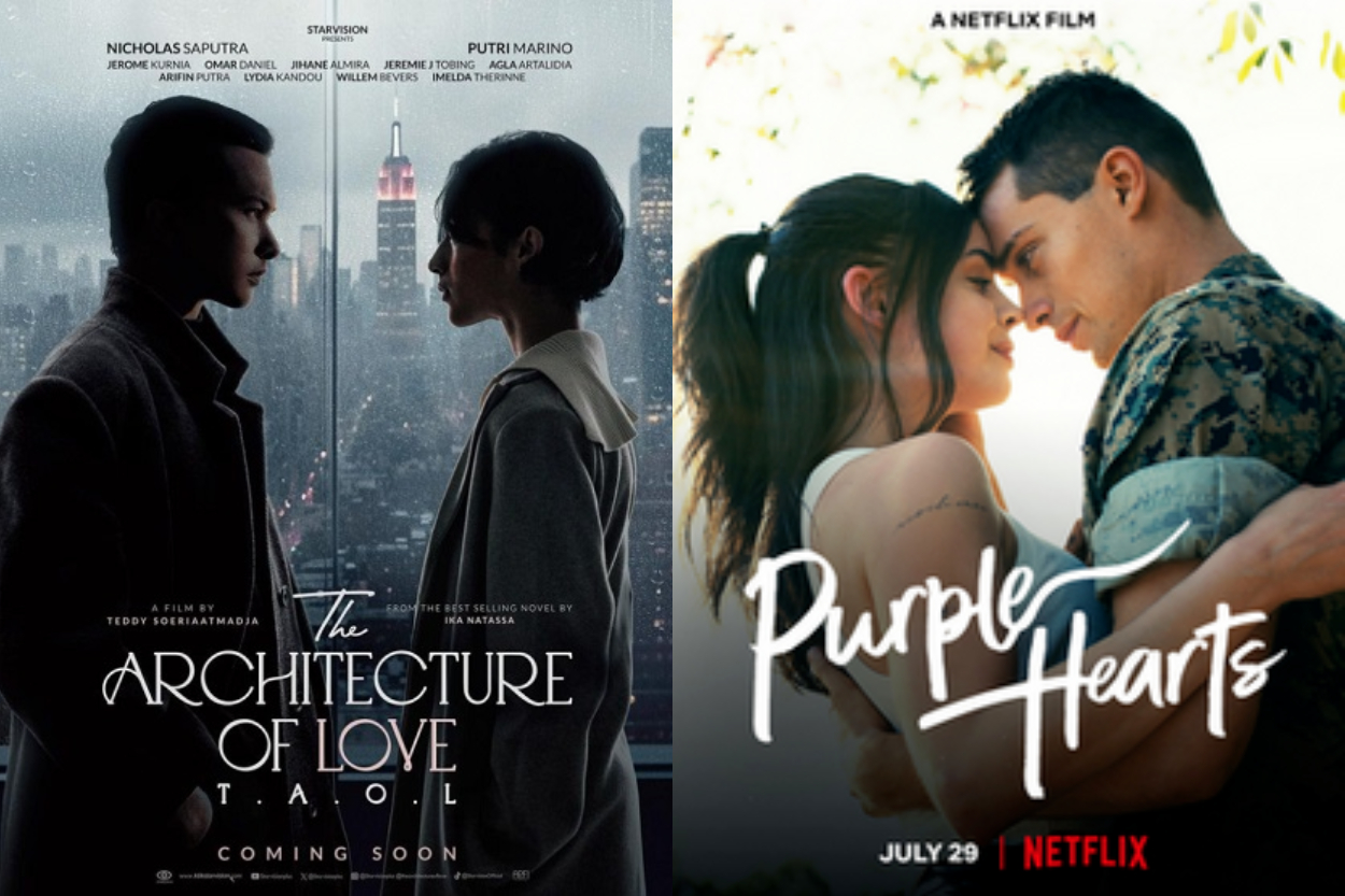 7 Rekomendasi Film Romantis Valentine yang Bakal Bikin Kamu dan Pasangan Baper, Ada TAOL hingga Purple Hearts!