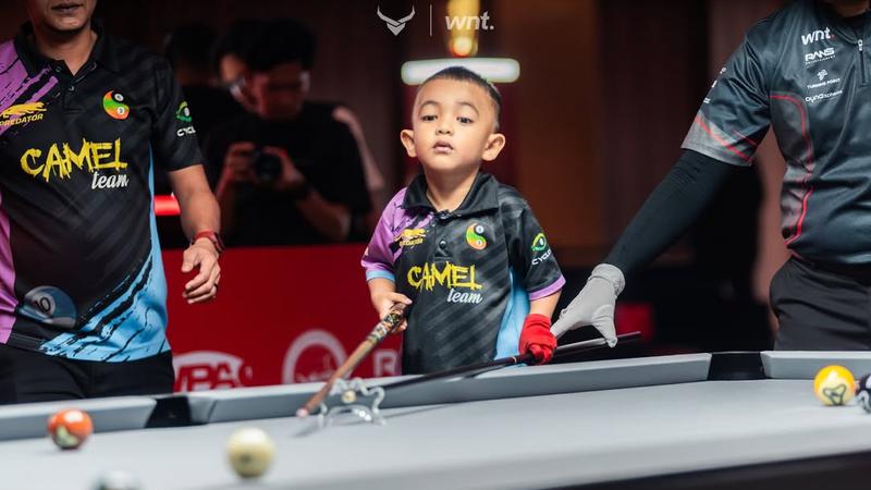 Aksi Bocah 5 Tahun Asal Sulteng di Carabao Junior Open 2026 Bikin Dunia Biliar Melirik