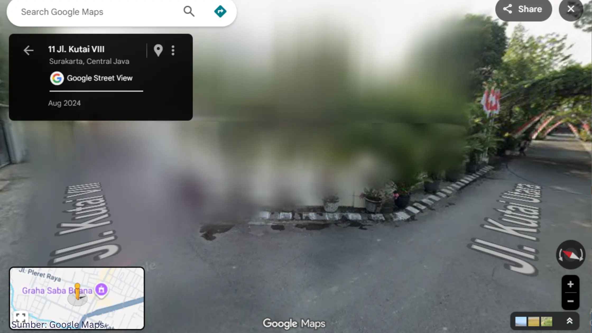 Rumah Jokowi Mendadak Hilang dari Street View Setelah Heboh Tembok Ratapan Solo di Google Maps