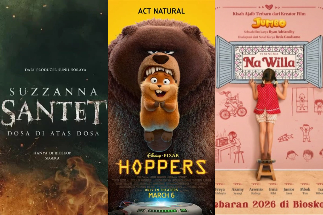 Daftar Film Lebaran Maret 2026: Ada Danur, Suzzanna, hingga Animasi Na Willa dan Pelangi di Mars