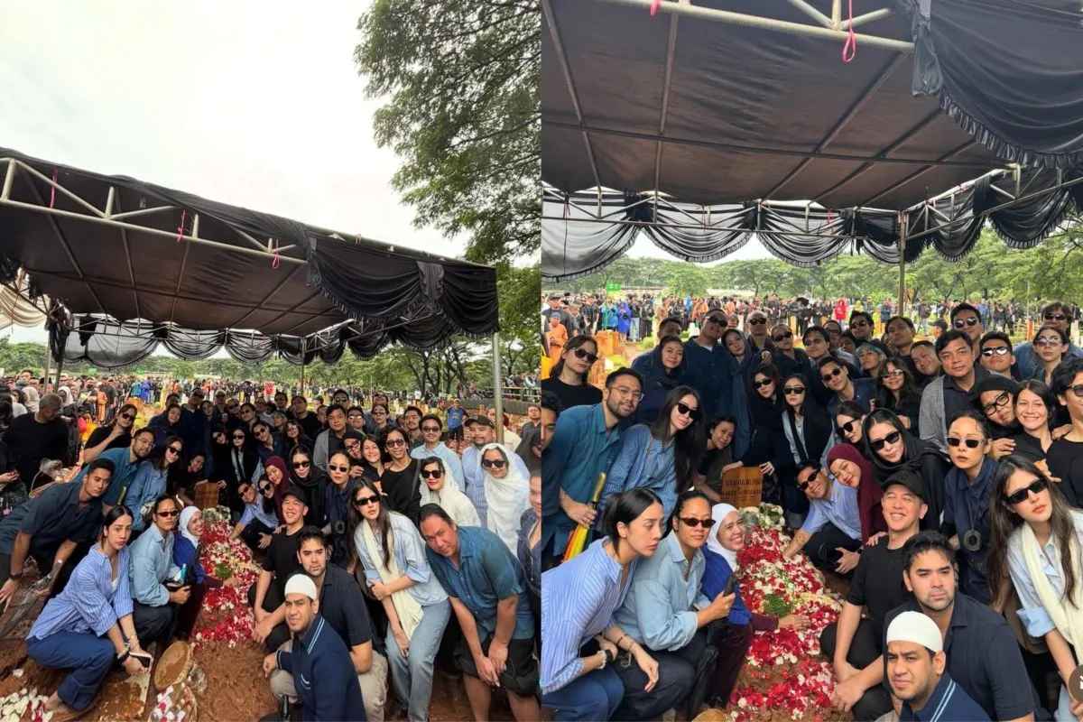 Makna di Balik Lautan Biru di Pemakaman Vidi Aldiano, Ternyata Ini Alasannya