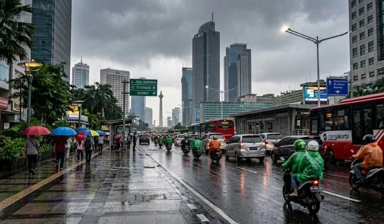 Prakiraan Cuaca Jakarta Hari Ini, Senin 9 Maret 2026: Hujan Turun Sejak Dini Hari di Sejumlah Wilayah