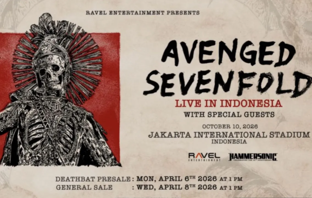 Tiket Konser Avenged Sevenfold Jakarta Resmi Dirilis, Band Heavy Metal A7X Siap Guncang JIS Oktober 2026!