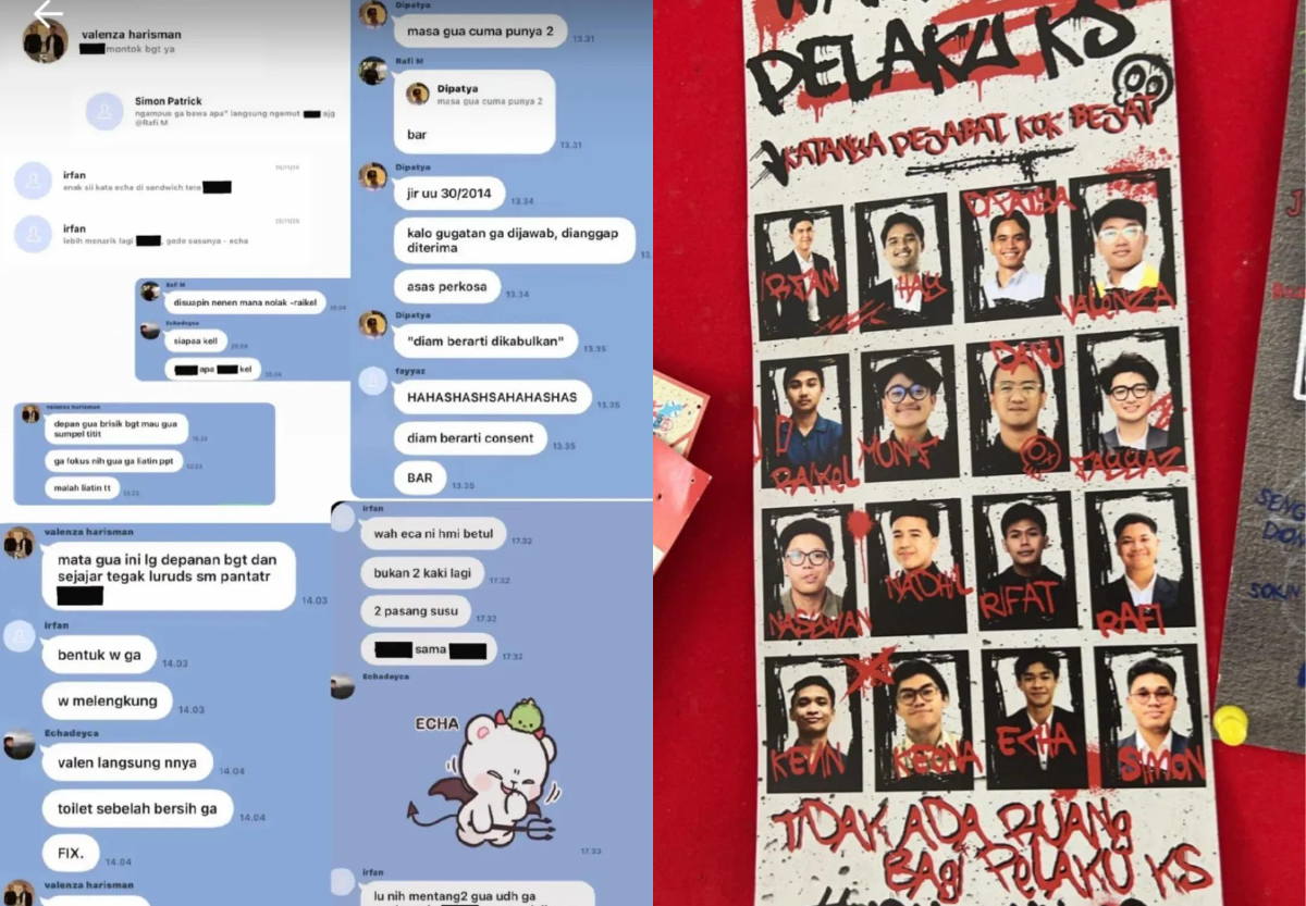 Isi Chat Mahasiswa FH UI Bocor: Mengandung Unsur Pelecehan Seksual Verbal Terhadap Mahasiswi hingga Dosen