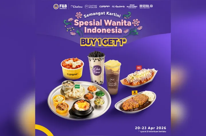 Daftar Promo Hari Kartini dan Payday April 2026, Diskon Makanan-Minuman yang Sayang Dilewatkan