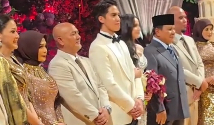Prabowo Hadiri Resepsi Pernikahan El Rumi dan Syifa Hadju, Ungkap Alasan Kehadiran